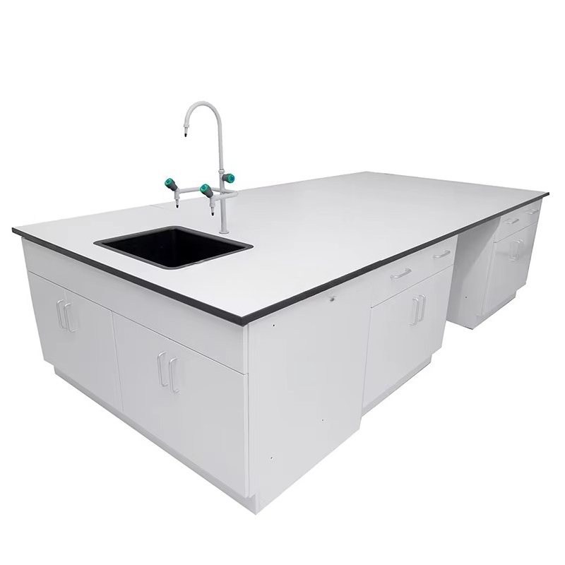 Medical Laboratory - Meble laboratoryjne: wyspa laboratoryjna, elektroniczny stół