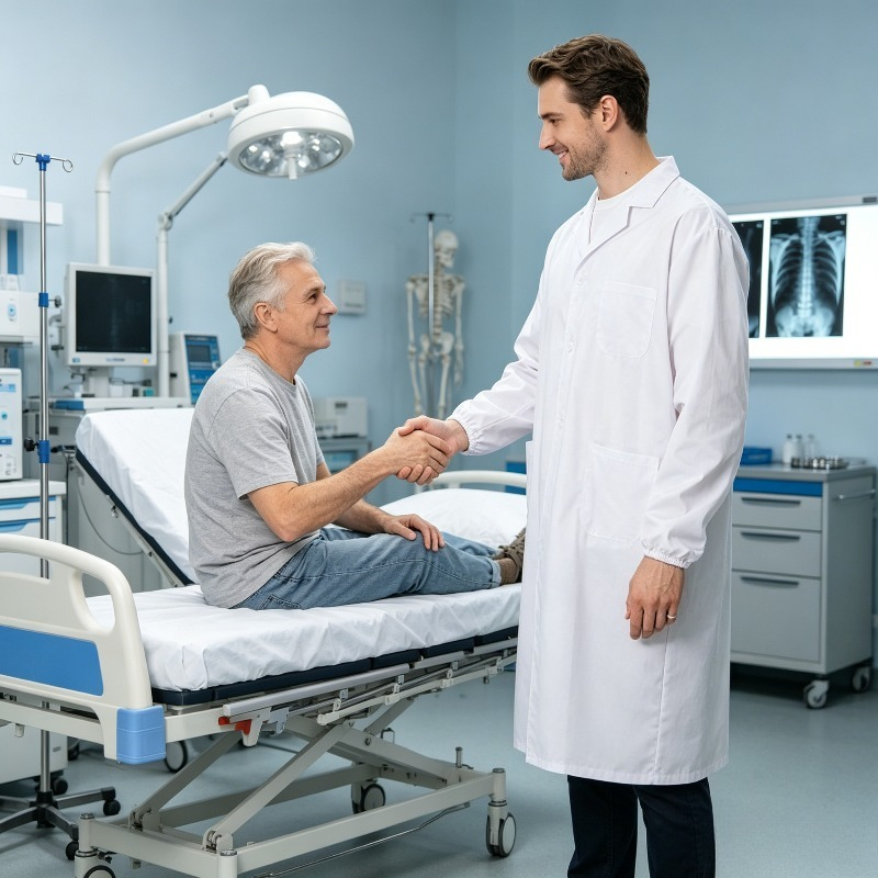 Wodoodporny biały fartuch labo – Medical Lab Research recenzja i cena